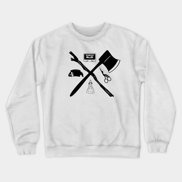 Over The Garden Wall Supplies (Black) Crewneck Sweatshirt by HeroInstitute